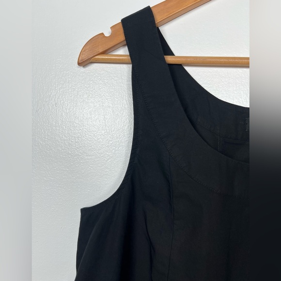 NWT J.CREW Size M Women’s Black Scoopneck shift dress in cotton poplin - Picture 8 of 10